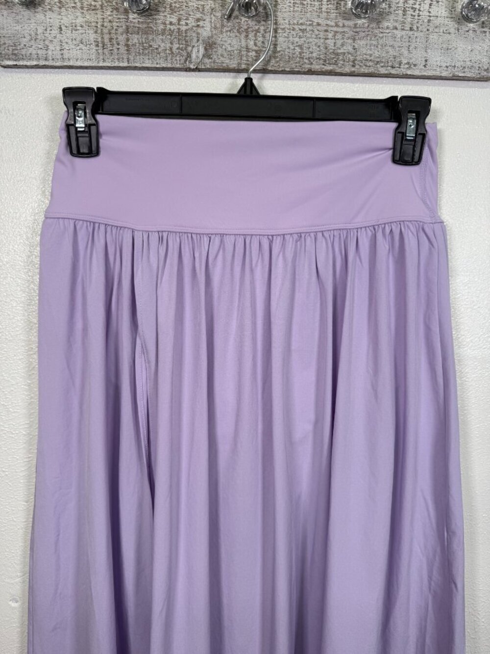 Halara High Waist Breezeful Maxi Skirt Flowy Split 2 N 1 Shorts Medium Lavender - Picture 5 of 9